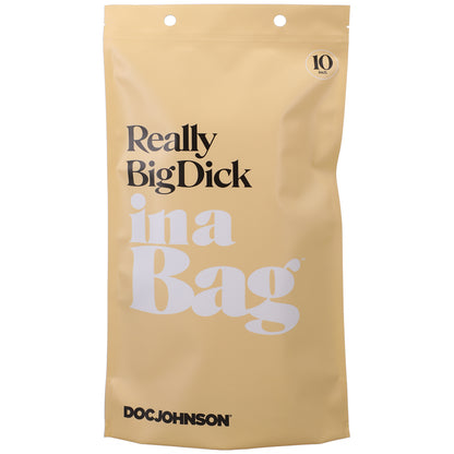 Really Big Dick In A Bag 10" Clear | 782421084295 | Available at EroticWarehouse.com