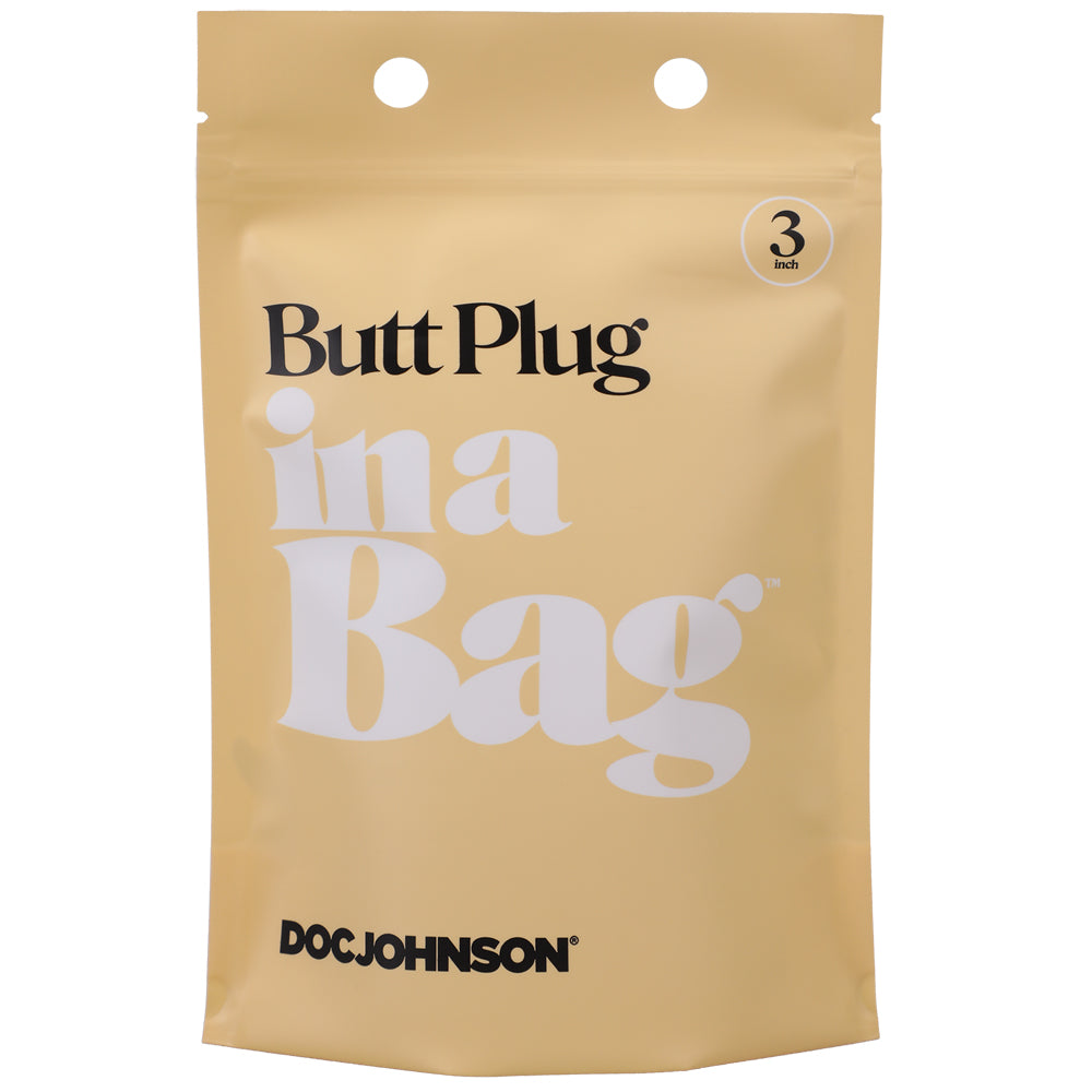 Butt Plug In A Bag 3" Black | 782421084325 | Available at EroticWarehouse.com
