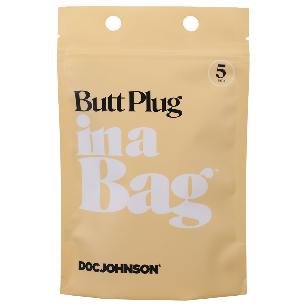 Butt Plug In A Bag 5" Black | 782421084349 | Available at EroticWarehouse.com