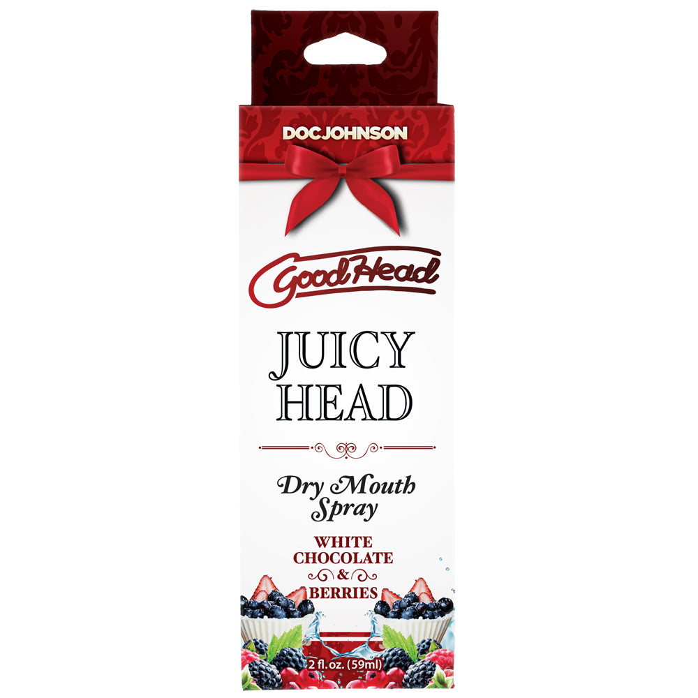 Goodhead Juicy Head Dry Mouth Spray White Chocolate & Berries 2 oz | 782421085421 | Available at EroticWarehouse.com
