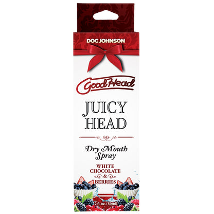 Goodhead Juicy Head Dry Mouth Spray White Chocolate & Berries 2 oz | 782421085421 | Available at EroticWarehouse.com
