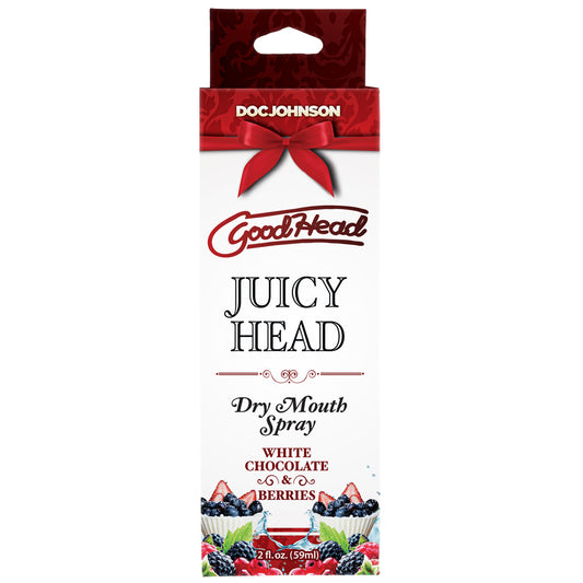 Goodhead Juicy Head Dry Mouth Spray White Chocolate & Berries 2 oz | 782421085421 | Available at EroticWarehouse.com
