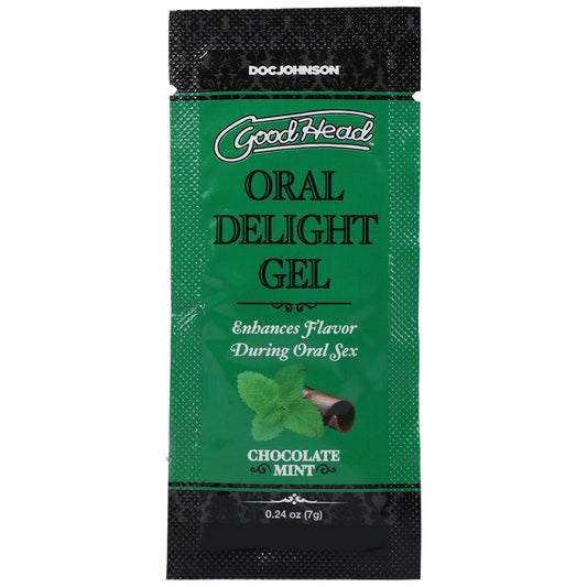 Goodhead Oral Delight Gel Chocolate Mint 48 Pieces 0.24 oz. | 782421085780 | Available at EroticWarehouse.com