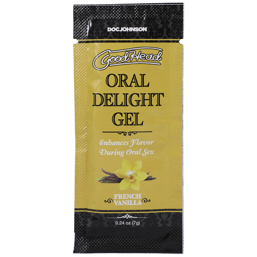 Goodhead Oral Delight Gel French Vanilla 48 Pieces 0.24 oz. | 782421085803 | Available at EroticWarehouse.com