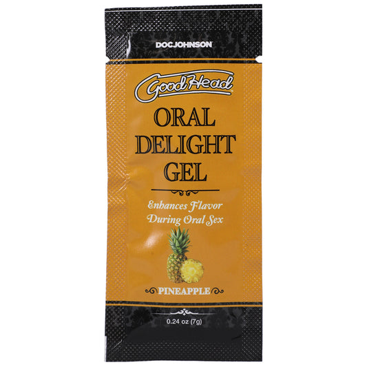 Goodhead Oral Delight Gel Pineapple 48 Pieces 0.24 oz. | 782421085810 | Available at EroticWarehouse.com