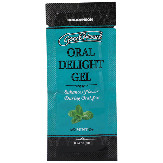 Goodhead Oral Delight Gel Mint 48 Pieces 0.24 oz. | 782421085841 | Available at EroticWarehouse.com