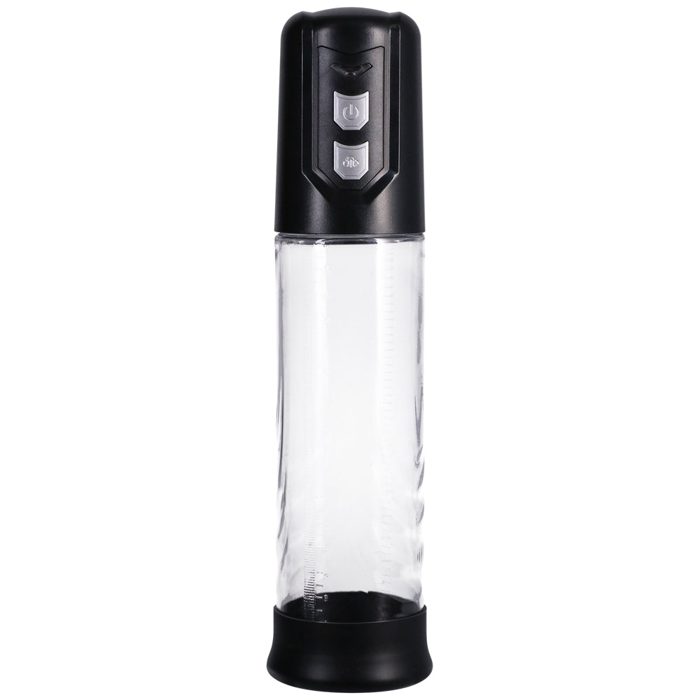 Rock Solid Auto Pump Black/Clear | 782421086497 | Available at EroticWarehouse.com