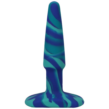 A-Play Groovy Silicone Anal Plug 4" Ocean | 782421086619 | Available at EroticWarehouse.com