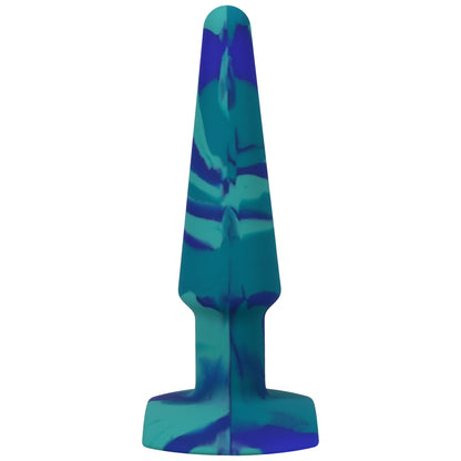 A-Play Groovy Silicone Anal Plug 5" Ocean | 782421086626 | Available at EroticWarehouse.com
