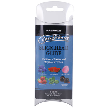 Goodhead Slick Head Glide 6 Pack 0.24 oz. | 782421086763 | Available at EroticWarehouse.com