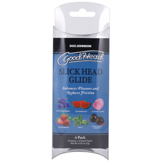 Goodhead Slick Head Glide 6 Pack 0.24 oz. | 782421086763 | Available at EroticWarehouse.com