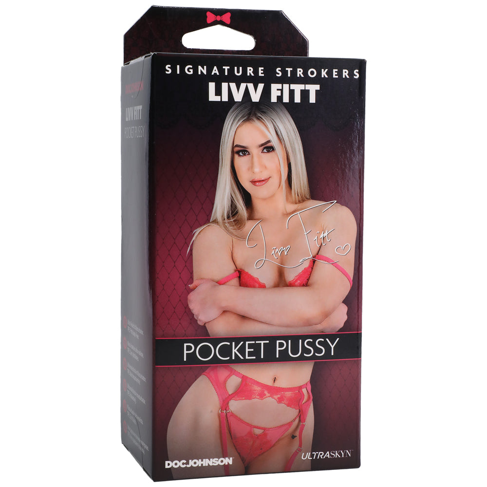 Signature Strokers Livv Fitt Ultraskyn Pocket Pussy Vanilla | 782421087036 | Available at EroticWarehouse.com
