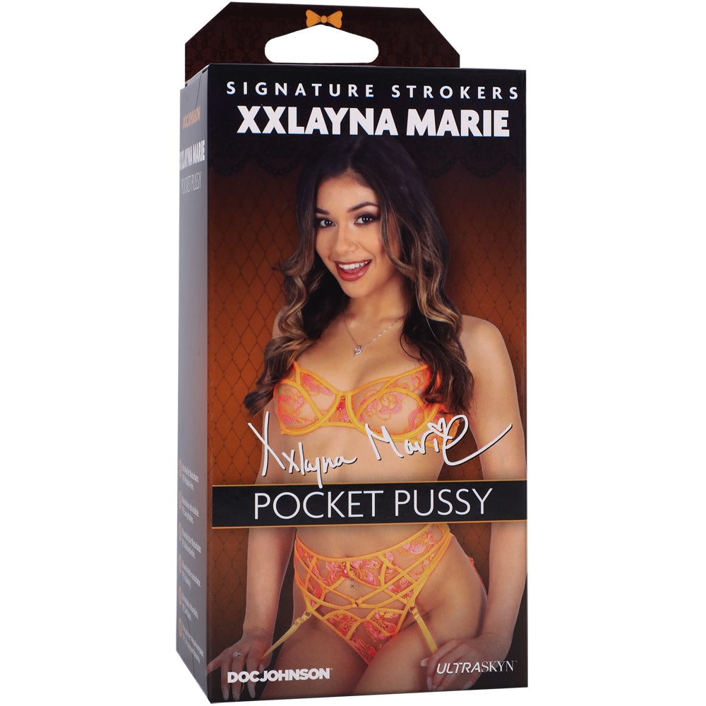 Signature Strokers Xxlayna Marie Ultraskyn Pocket Pussy Caramel | 782421087050 | Available at EroticWarehouse.com