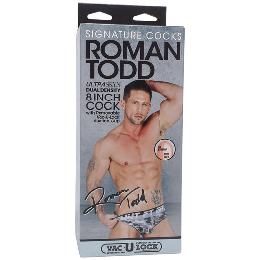 Signature Cocks Roman Todd 8" Ultraskyn Cock With Removable Vac-U-Lock Suction Cup Vanilla | 782421087548 | Available at EroticWarehouse.com
