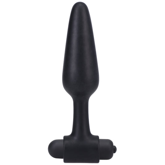 Vibrating Butt Plug In A Bag 5" Black | 782421087586 | Available at EroticWarehouse.com