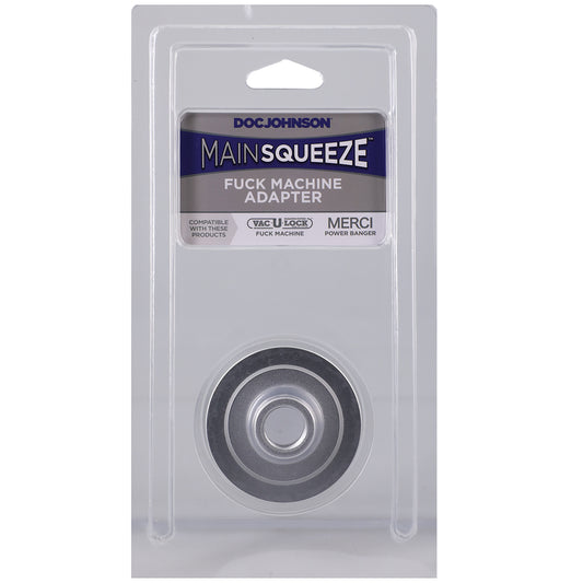 Main Squeeze Fuck Machine Adapter Metal | 782421088088 | Available at EroticWarehouse.com