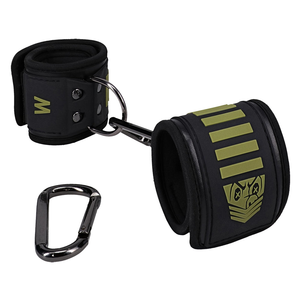 Fort Troff Tactical Wrist Cuffs Black/Green | 782421088149 | Available at EroticWarehouse.com