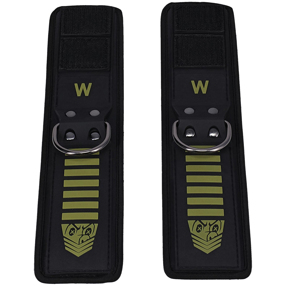 Fort Troff Tactical Wrist Cuffs Black/Green | 782421088149 | Available at EroticWarehouse.com