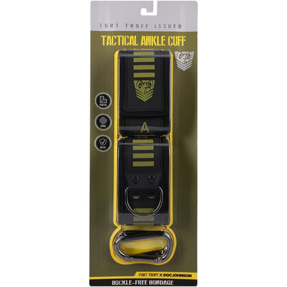 Fort Troff Tactical Ankle Cuffs Black/Green | 782421088156 | Available at EroticWarehouse.com