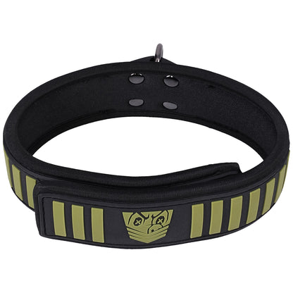 Fort Troff Tactical Collar & Leash Black/Green | 782421088163 | Available at EroticWarehouse.com