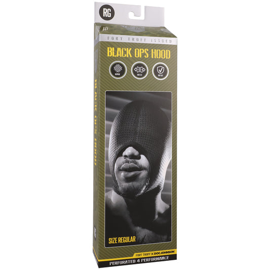 Fort Troff Black Ops Hood Regular Black | 782421088262 | Available at EroticWarehouse.com
