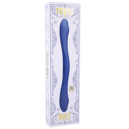 Tryst Duet Double Ended Vibrator With Wireless Remote Periwinkle | 782421088491 | Available at EroticWarehouse.com
