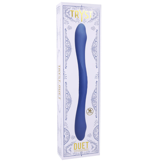 Tryst Duet Double Ended Vibrator With Wireless Remote Periwinkle | 782421088491 | Available at EroticWarehouse.com