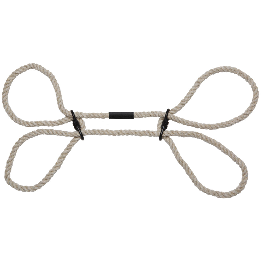 Merci Restrain 6mm Hemp Wrist Or Ankle Cuffs Natural | 782421089443 | Available at EroticWarehouse.com