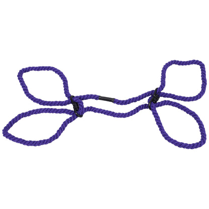 Merci Restrain 6mm Hemp Wrist Or Ankle Cuffs Violet | 782421089450 | Available at EroticWarehouse.com