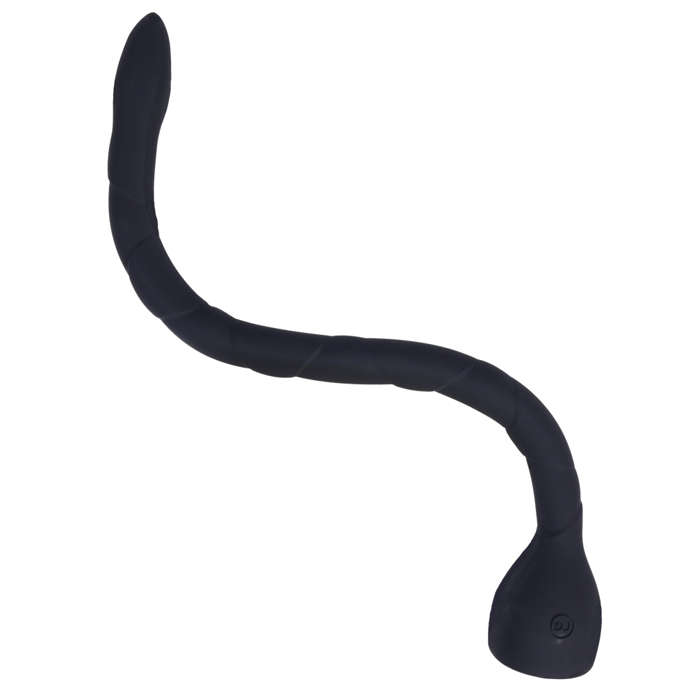 Merci In Deep Premium Silicone Anal Snake Black | 782421089740 | Available at EroticWarehouse.com