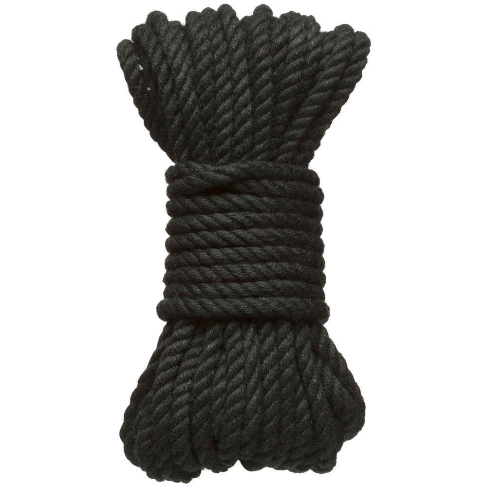 Merci Bind & Tie 6mm Hemp Bondage Rope 30 Feet Black | 782421089856 | Available at EroticWarehouse.com