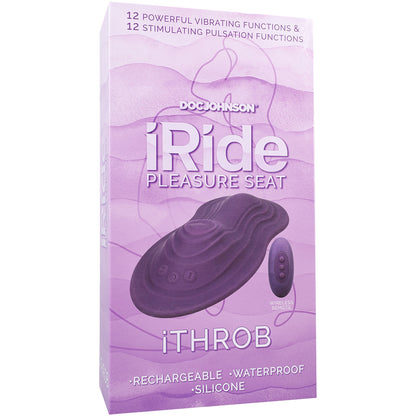 iRide Pleasure Seat iThrob Dusty Purple | 782421091354 | Available at EroticWarehouse.com