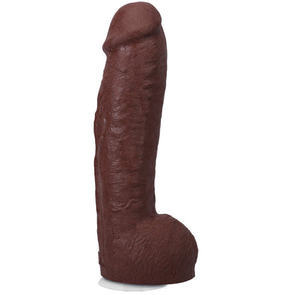 The Realistic Cock Hung Ultraskyn 12" With Balls Chocolate | 782421091460 | Available at EroticWarehouse.com