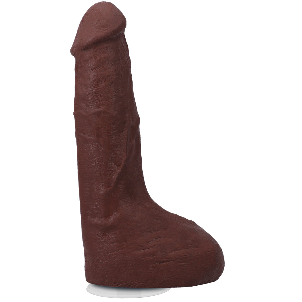 The Realistic Cock Squirting Cock Ultraskyn 9.5" With Balls Chocolate | 782421091507 | Available at EroticWarehouse.com