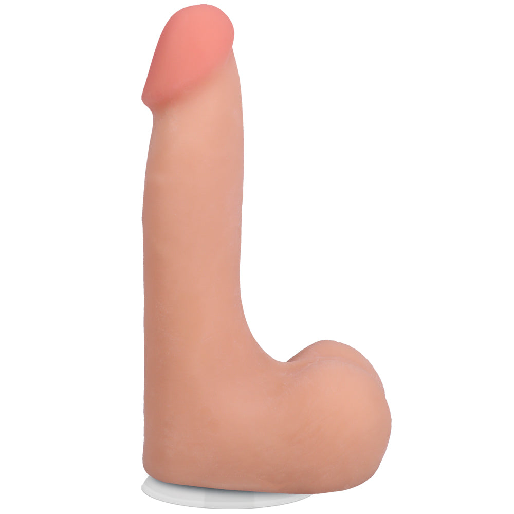 The Realistic Cock Ultraskyn 7" With Balls Vanilla | 782421091545 | Available at EroticWarehouse.com