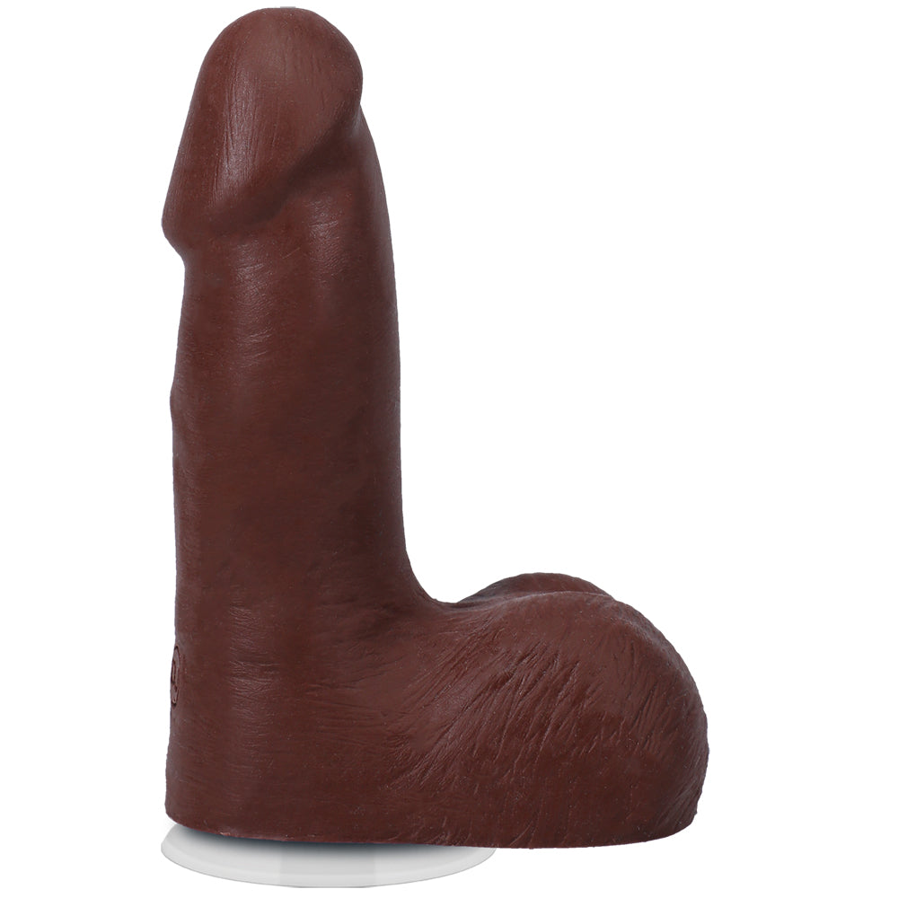 The Realistic Cock Ultraskyn 5" With Balls Chocolate | 782421091569 | Available at EroticWarehouse.com