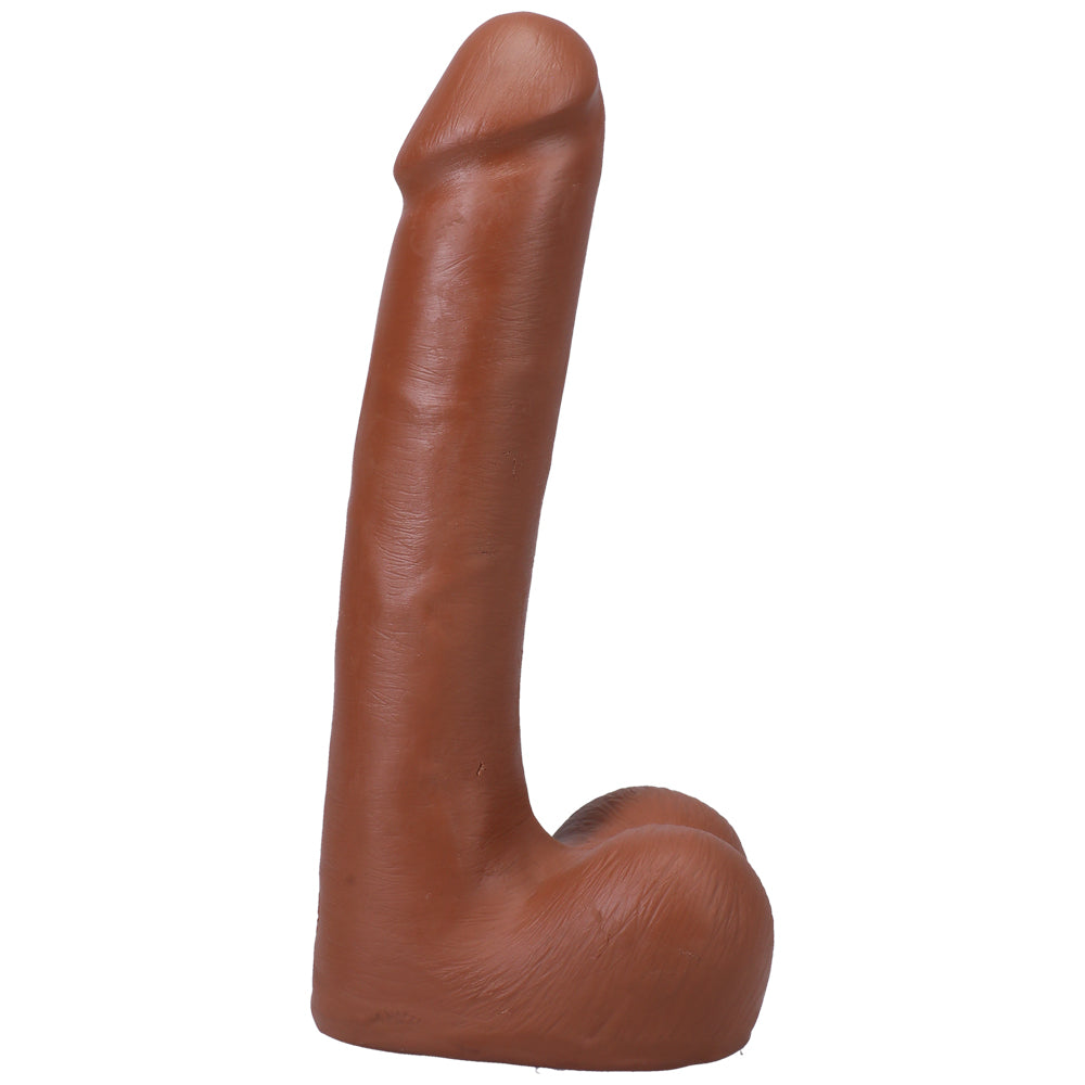 The Realistic Cock Ultraskyn 9" With Balls Caramel | 782421091613 | Available at EroticWarehouse.com