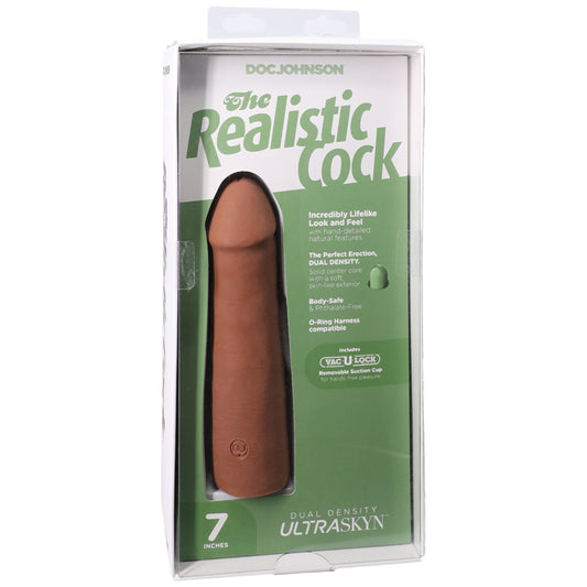 The Realistic Cock Ultraskyn 7" Caramel | 782421091699 | Available at EroticWarehouse.com