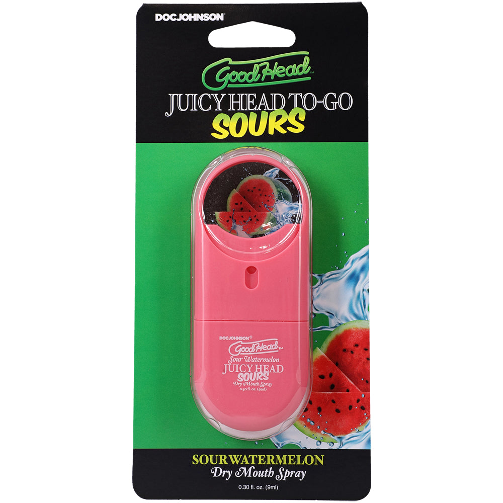 Goodhead Juicy Head Dry Mouth Spray To-Go Sour Watermelon 0.30 oz. | 782421093464 | Available at EroticWarehouse.com