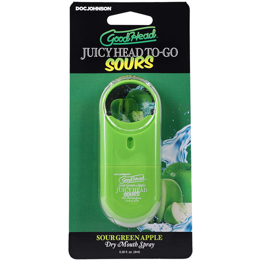 Goodhead Juicy Head Dry Mouth Spray To-Go Sour Green Apple 0.30 oz. | 782421093501 | Available at EroticWarehouse.com