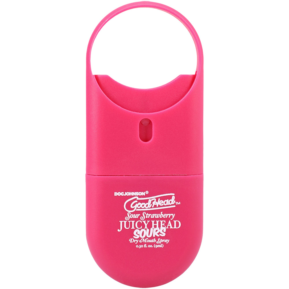 Goodhead Juicy Head Dry Mouth Spray To-Go Sour Strawberry 0.30 oz. | 782421093600 | Available at EroticWarehouse.com