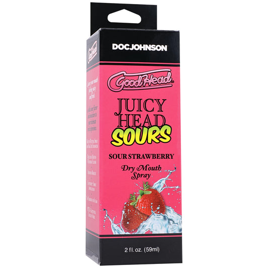 Goodhead Juicy Head Dry Mouth Spray Sour Strawberry 2 oz. | 782421093624 | Available at EroticWarehouse.com