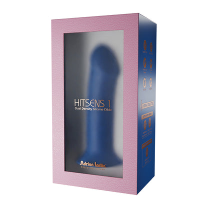 Adrien Lastic Hitsens 1 Dual Density Silicone Dildo Blue | 782421093747 | Available at EroticWarehouse.com