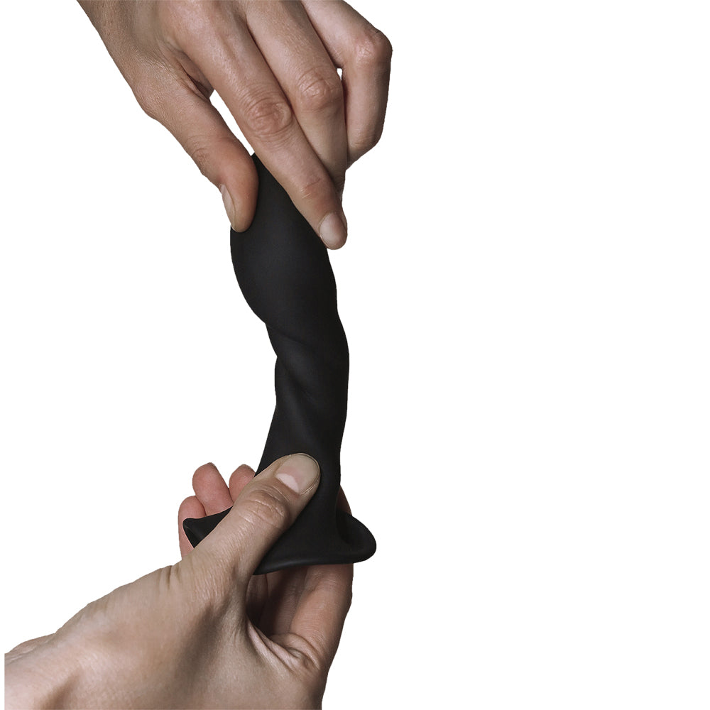 Adrien Lastic Hitsens 5 Dual Density Silicone Dildo Black | 782421093778 | Available at EroticWarehouse.com