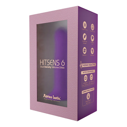 Adrien Lastic Hitsens 6 Dual Density Silicone Dildo Purple | 782421093792 | Available at EroticWarehouse.com