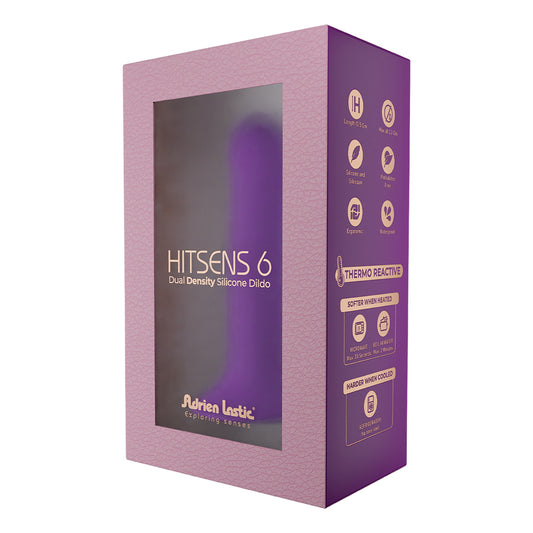 Adrien Lastic Hitsens 6 Dual Density Silicone Dildo Purple | 782421093792 | Available at EroticWarehouse.com