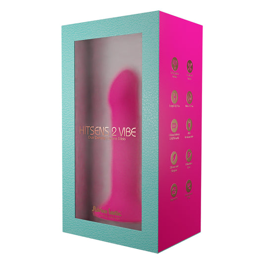 Adrien Lastic Hitsens 2 Vibe Dual Density Silicone Dildo Pink | 782421093808 | Available at EroticWarehouse.com