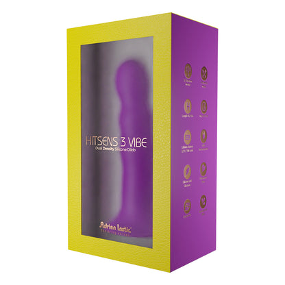 Adrien Lastic Hitsens 3 Vibe Dual Density Silicone Dildo Purple | 782421093815 | Available at EroticWarehouse.com