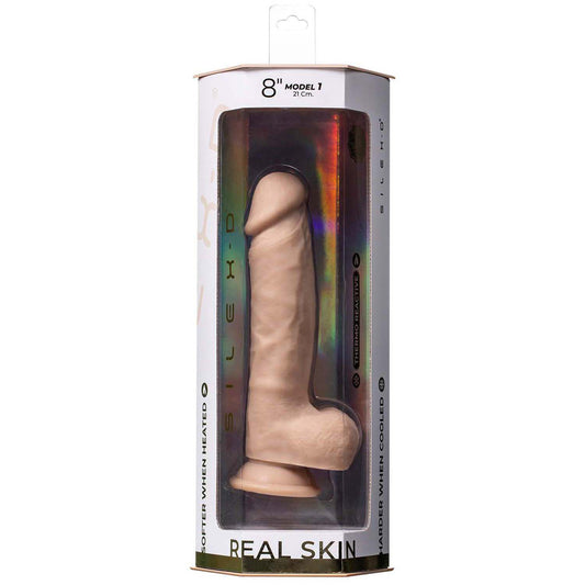 Silex-D Real Skin Model 1 8" Vanilla | 782421094010 | Available at EroticWarehouse.com