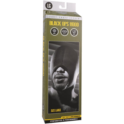 Fort Troff Black Ops Hood Large Black | 782421094539 | Available at EroticWarehouse.com